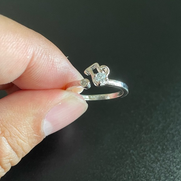 S925 Constellation Aquarius adjustable ring - Picture 5 of 8